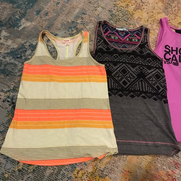 Victoria's Secret Tops - Maurices Victoria’s Secret Mossimo * 3pc Tank Lot EUC Small S Shot Caller Tribal